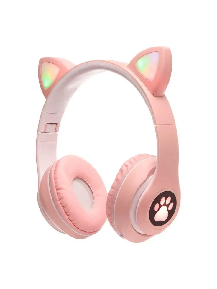 Cute Cat Headphones Bluetooth