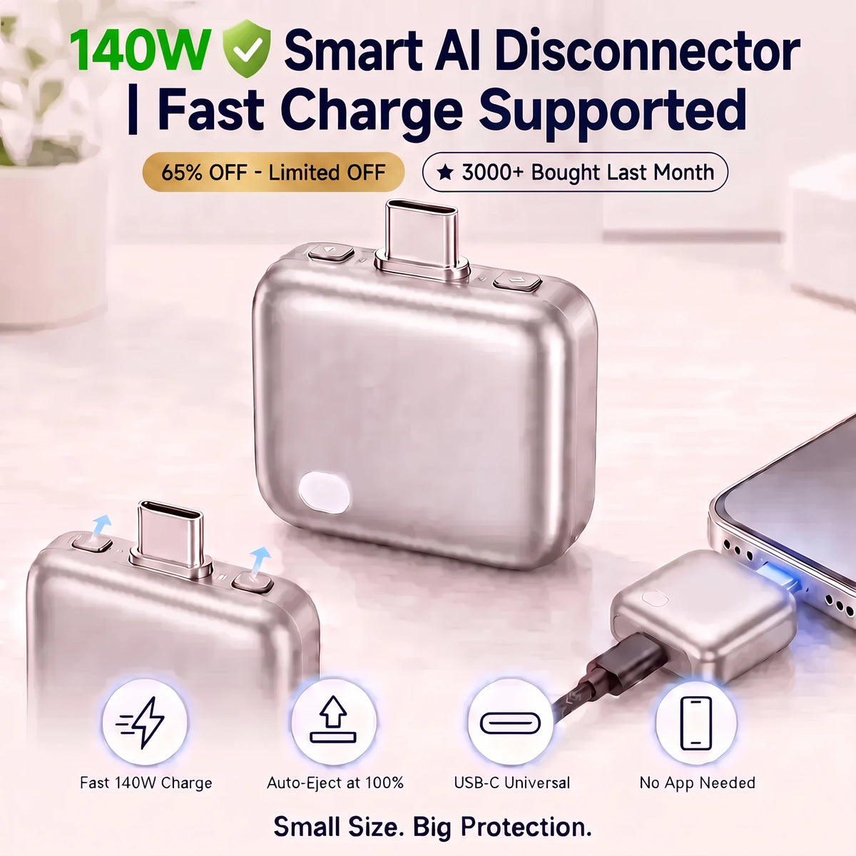 Kartzo™ Ai Charge Protector | 140W USB - C