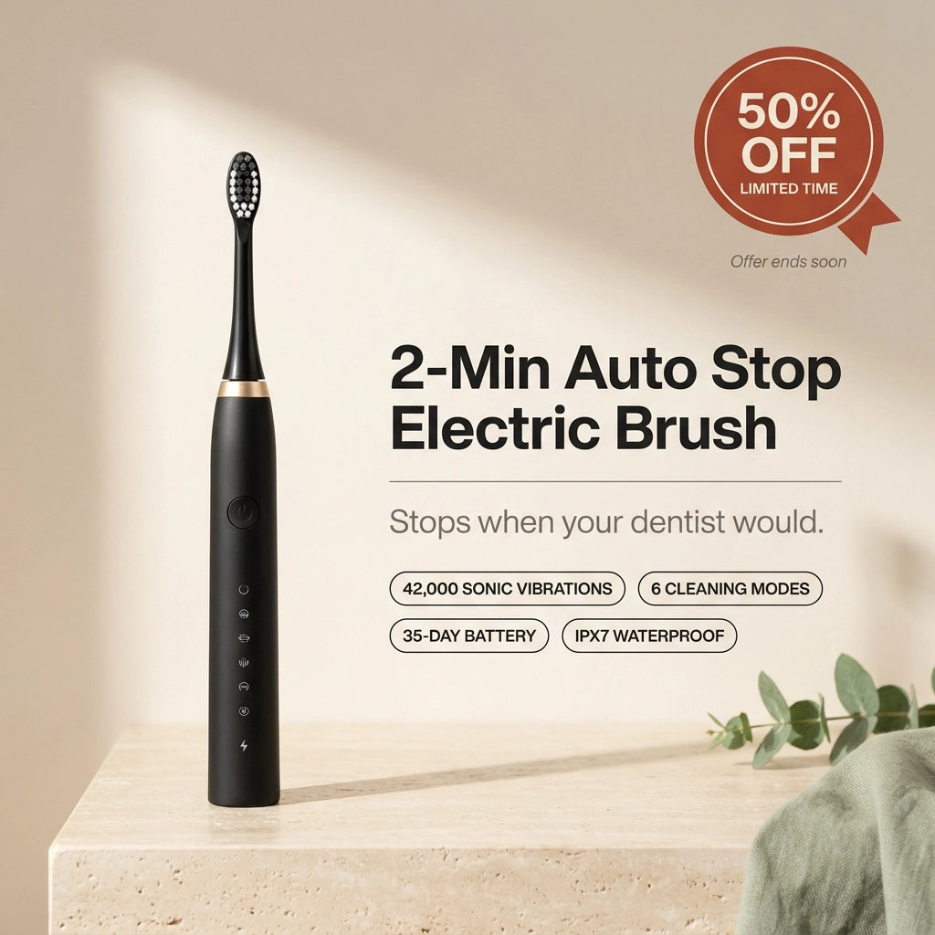 Kartzo™ | 2 Minutes Auto Cutoff Electric Tooth Brush